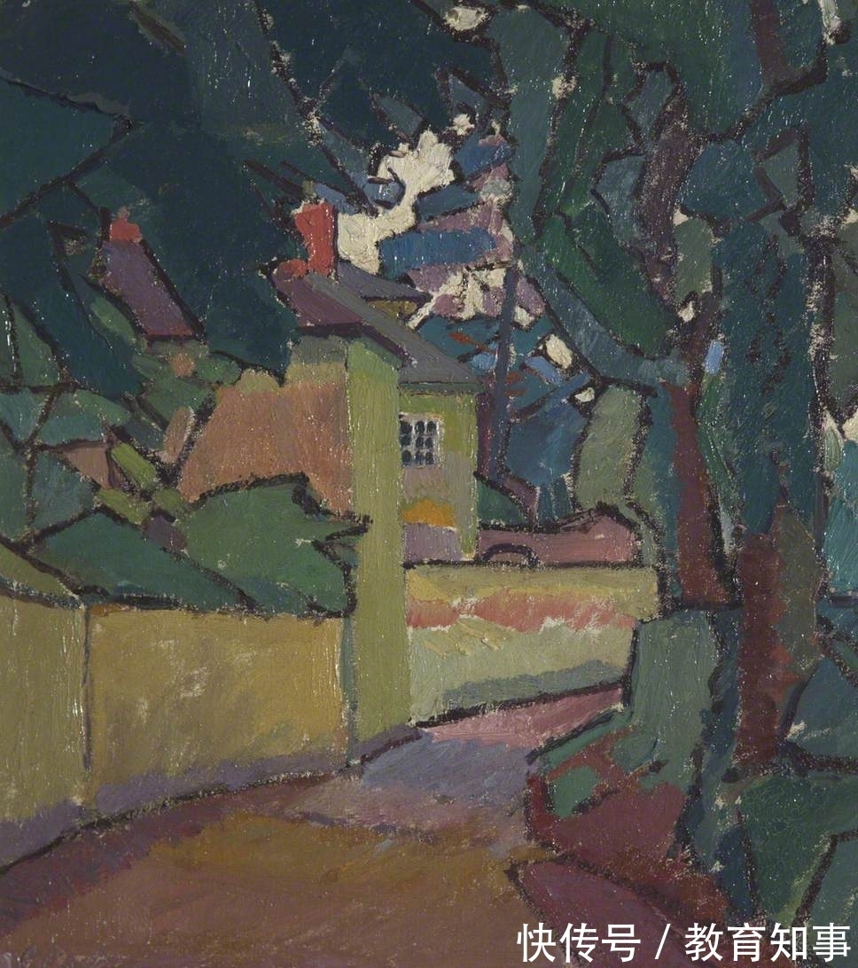 色块|后印象派的油画,造型扎实,色彩大胆的英伦式风景画