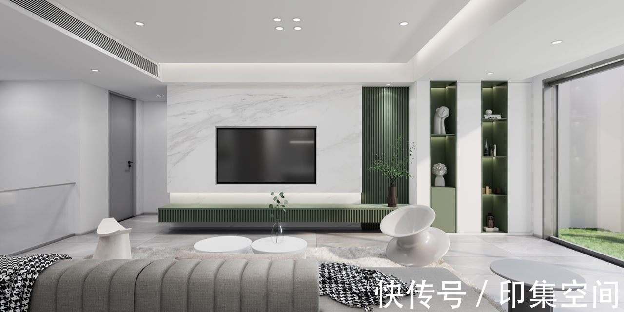 装修设计|鹿山台底跃370㎡现代极简风装修设计