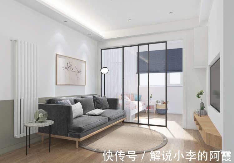 收纳|夫妻巧改48㎡一居,客厅隔出女儿房,现代简约两居太舒适了
