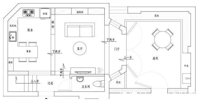 客厅|她把32㎡的老屋,改成「复古洋房+大庭院」,一家三口住很幸福!