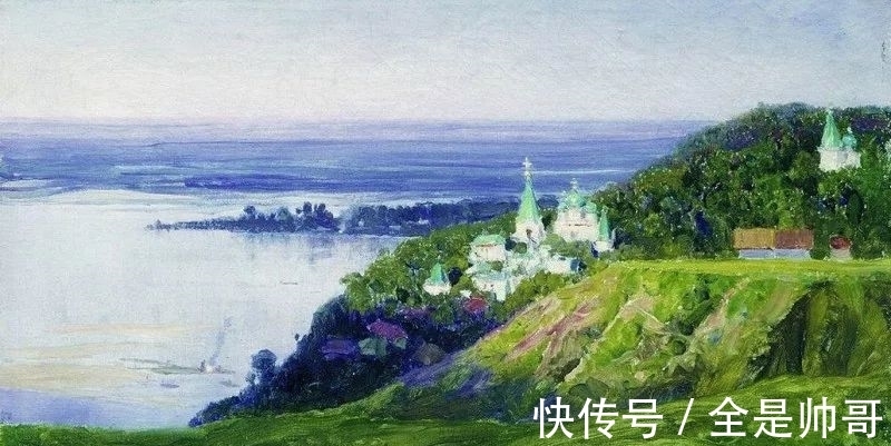 俄罗斯$他是俄罗斯油画大师，唯美风景画，每看完一幅画就像一次美的旅程