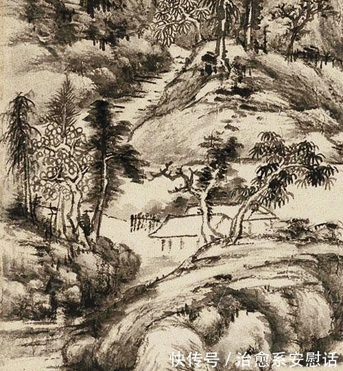 山水#描绘无人之境,董其昌绘《空山清凉》