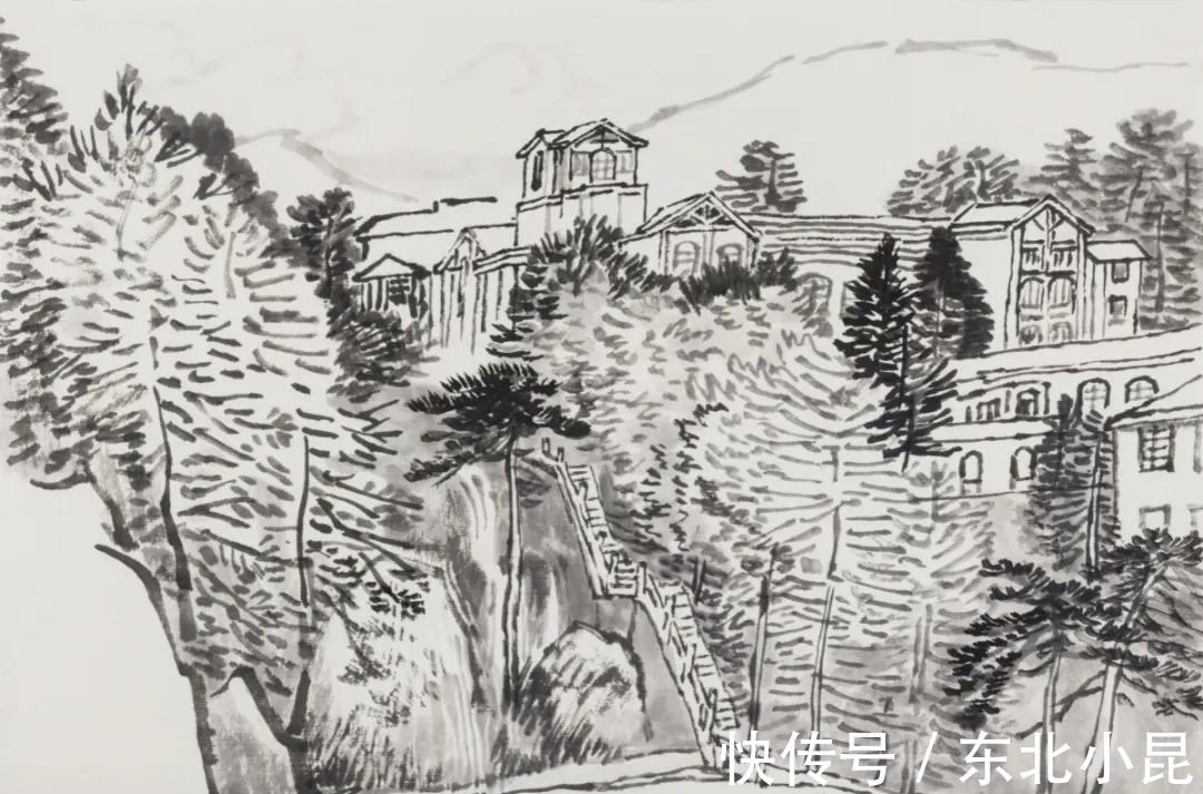 黄山#画山画水,山水画家王学辉黄山最新写生