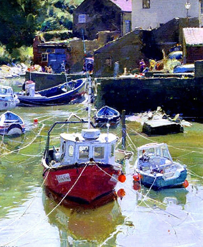 英国#深情如画 -- 英国画家David Curtis风景油画