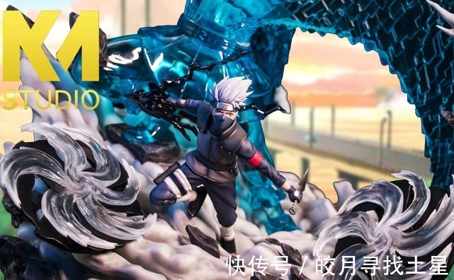 宇智波家族|卡卡西须佐能乎的手办,铠甲与千鸟酷炫,身边还有2个神威