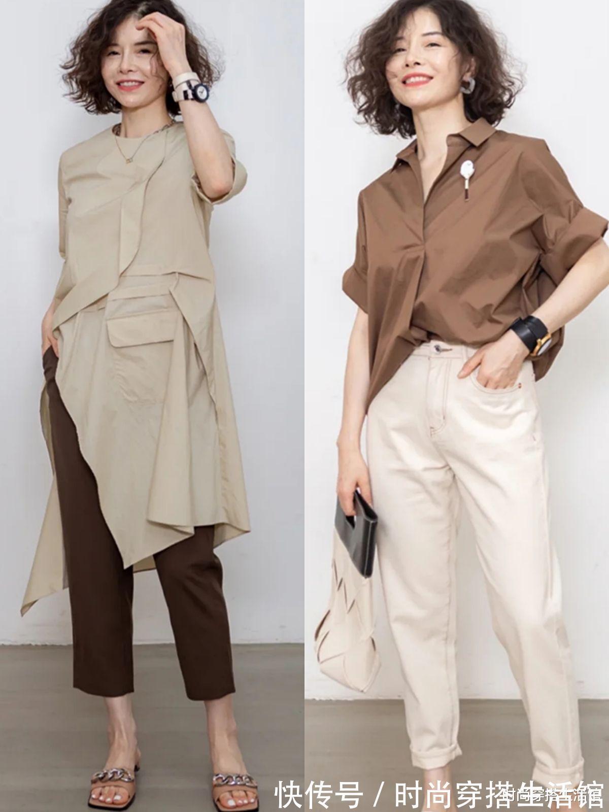 大长腿|衬衫下面尽量不要只配西装裤，今年流行这样穿，时髦显瘦又高级