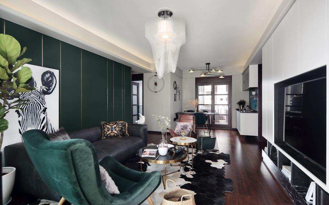 李文琦|146平的北欧新家,用墨绿色刻画空间,打造精致和时尚并存的新家