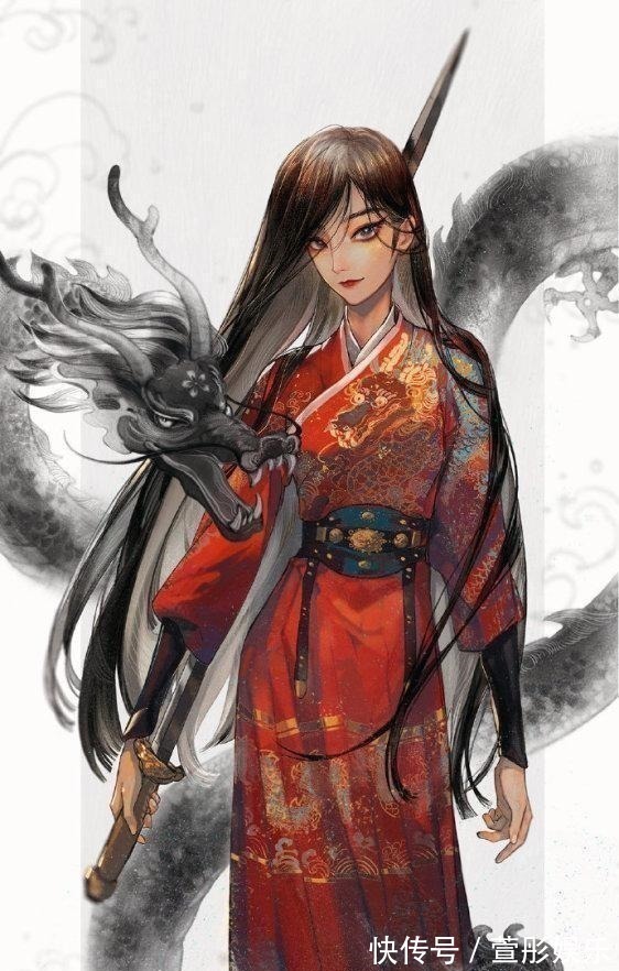 贝儿公主@迪士尼公主变“中国风”,艾莎公主汉服灵动,贝儿旗袍性感优雅