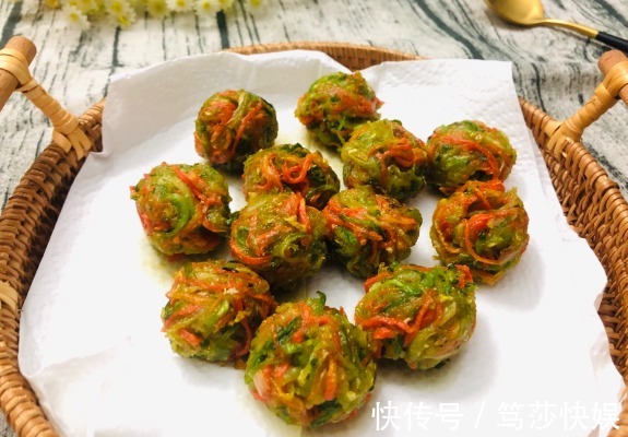 淀粉|炸萝卜丸子，别加错了粉！做好这2步，丸子膨松酥脆，鲜香不油腻