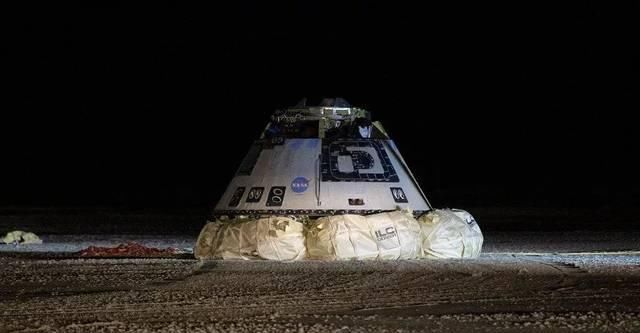 痕迹 成功了?Starliner飞船落地,遇1600度高温毫发无损,没灼烧痕迹