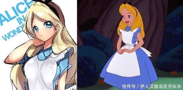 日本|当迪士尼人物变成了日本画风,爱丽丝真傲娇,狮子王萌死了!