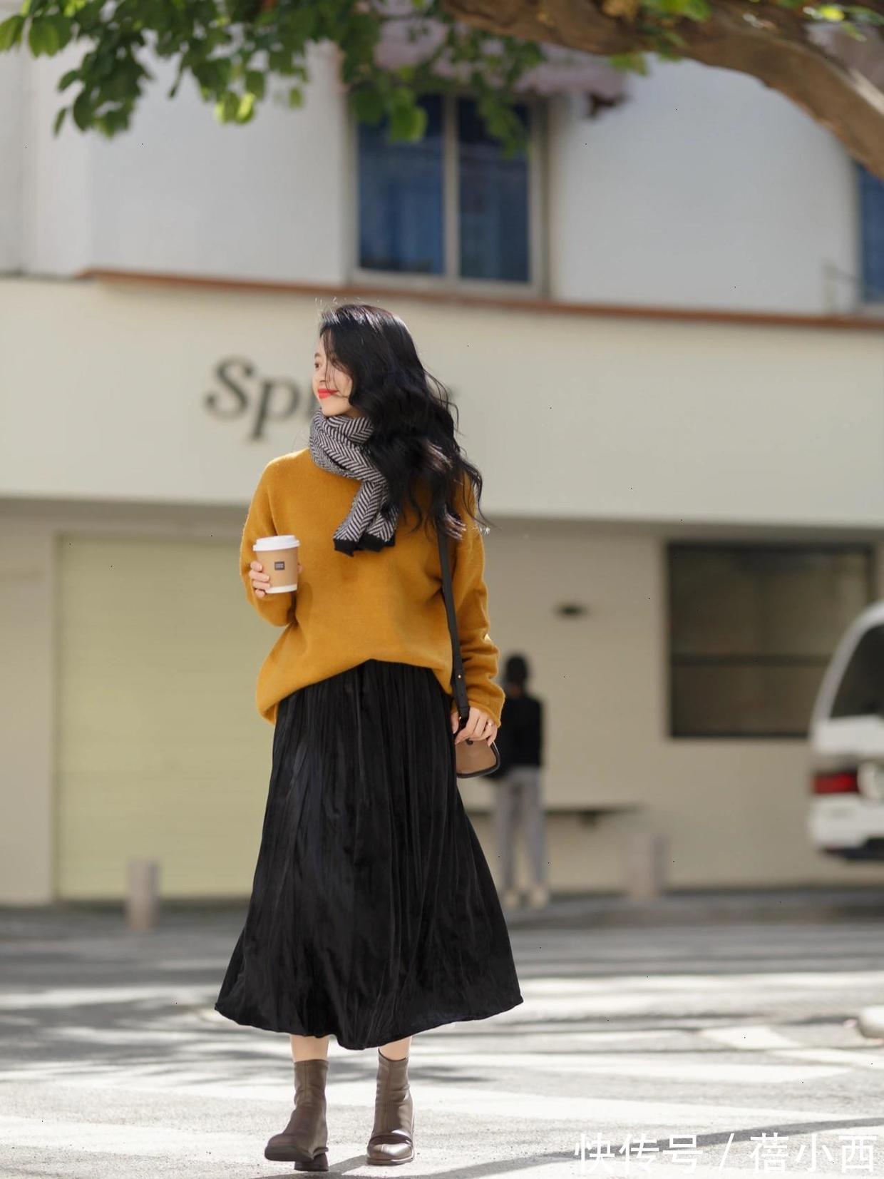 时髦|30+的女人一定要时髦,学会这5套半身裙搭配,做冬日最优雅的女王