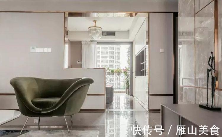 大理石|206平现代轻奢，布满金属线条的空间，充满档次华丽的气质！