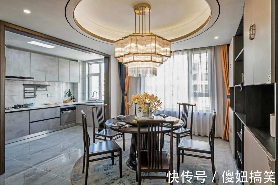 实木|180㎡现代中式，没有老土气的设计，禅意儒雅好高级