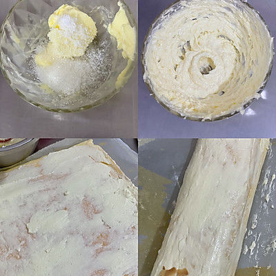 咸奶油杏仁片蛋糕卷