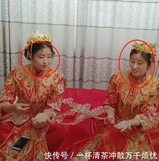们可以看到|奇闻:双胞胎同一天出嫁,看到新娘打扮后,网友:担心新郎抱错人