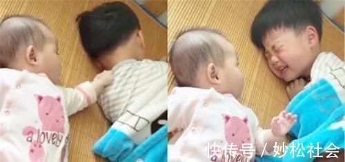 父母|小宝宝叫哥哥起床,被哥哥的起床气吓到不敢动,网友太可爱了