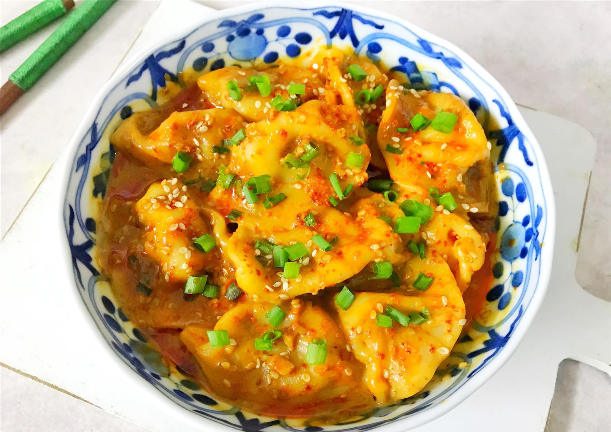 开胃|天冷了,饺子最馋此吃法,拌一拌就好,香辣开胃,简单又好吃