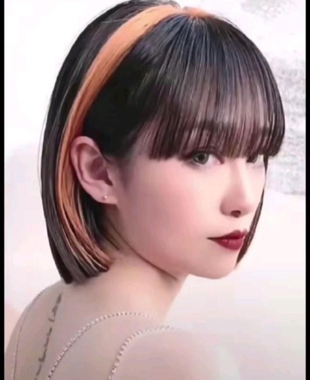 “挂耳染”过时了，最近流行的是“发带染”，时髦洋气又显脸小！
