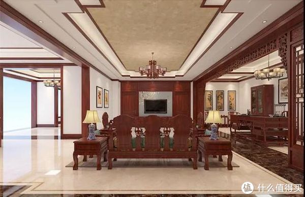 别墅|发现一对西安夫妻的新家,358㎡中式红木别墅,一进门把我迷住了