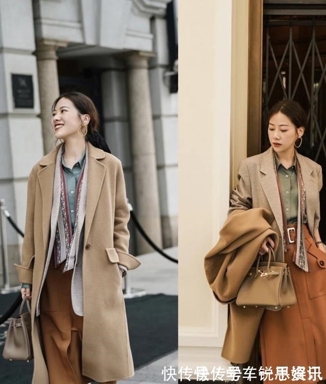 大衣 时尚博主驼色大衣超全穿搭整理,承包你整个秋冬的时尚,值得借鉴!