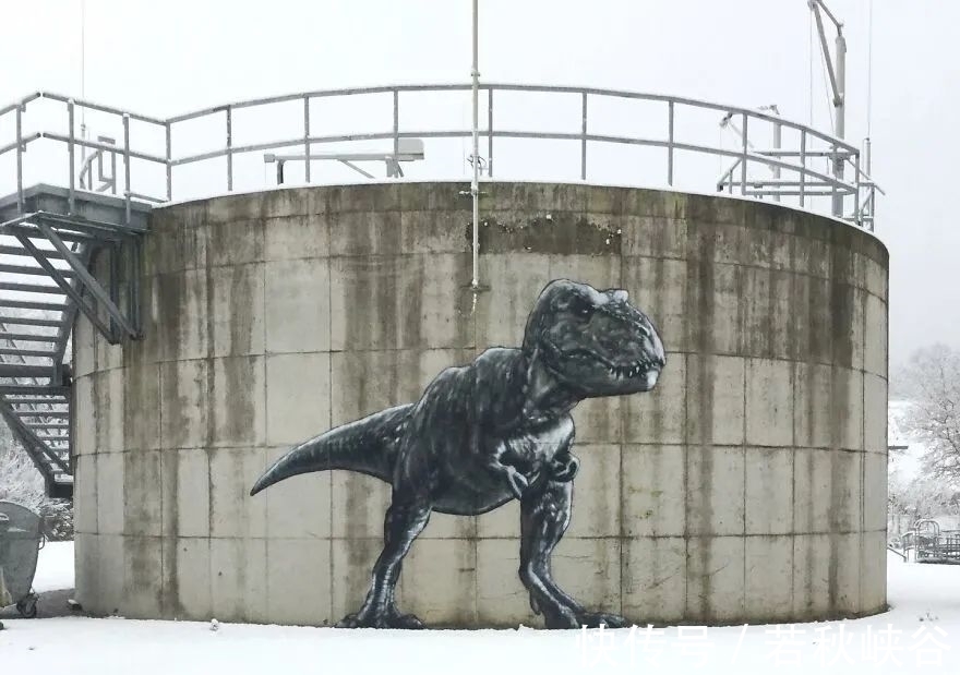 涂鸦#他的街头涂鸦遍布全球,所到之处,平凡变有趣,腐朽变神奇