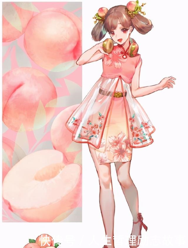 水果|当水果被拟人化,桃子很有中国风,柠檬妹子不仅不酸看着还挺甜