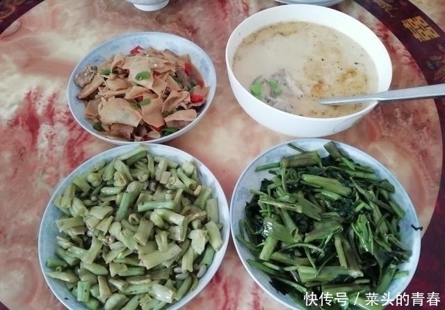 午餐|晒晒我家的午餐，婆婆做了3菜1汤，只花几块钱，大家都吃撑了