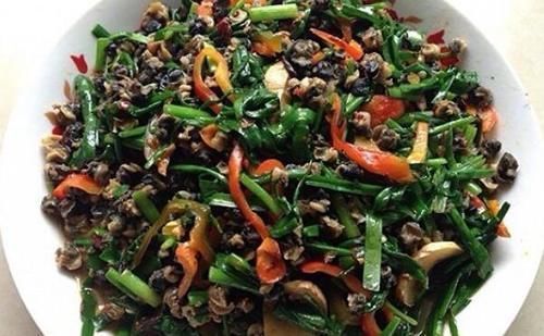 螺蛳肉|韭菜和“它”绝配,下酒又下饭,比肉还要好吃