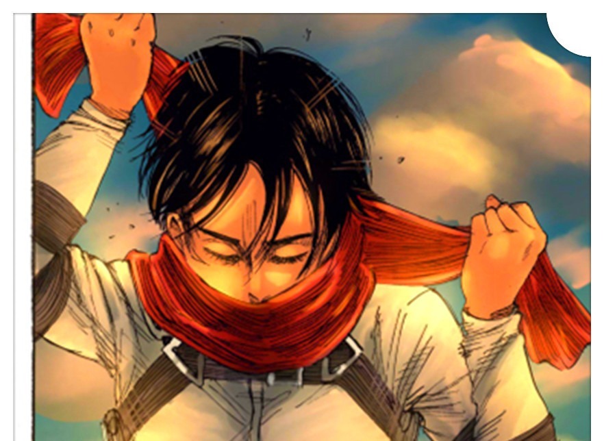 献花|巨人漫画大结局追加图,三笠梳着单马尾,抱着孩子为艾伦石碑献花