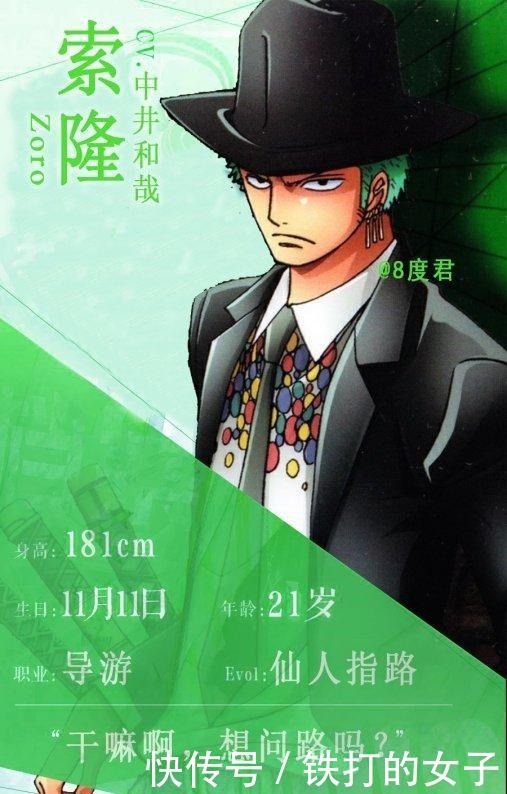 海贼王六大男神的职业,索隆是著名导游,明哥成为霸道总裁