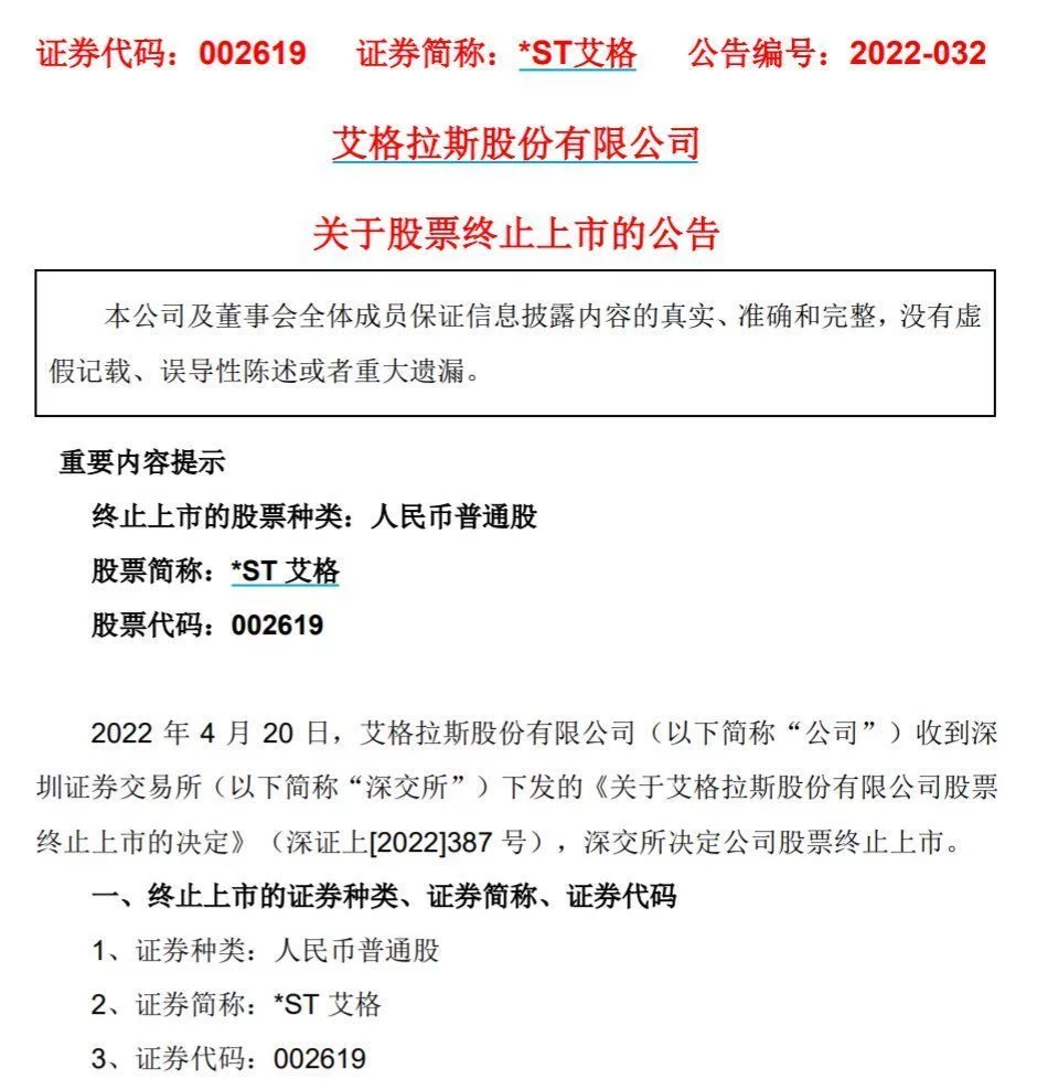 ST艾格成今年首支退市游戏股，曾用巨龙管业借壳上市（st艾格股票2021最新消息）