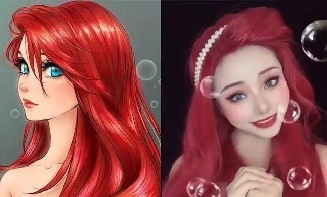 小姐姐挑战迪士尼公主仿妆COS,作品秒破次元壁,粉丝想娶回家