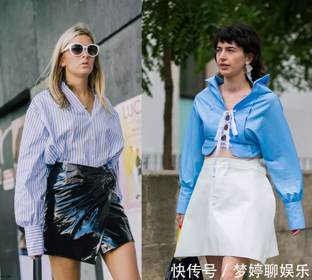 百褶裙|穿来穿去,还是衬衫+裙子最百搭时髦,一年四季都能让你美上天