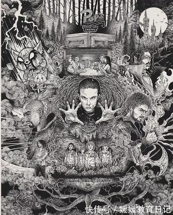 天才#没钱上课,一支针管笔自学成才获百万粉丝,美术生惊呼这是天才