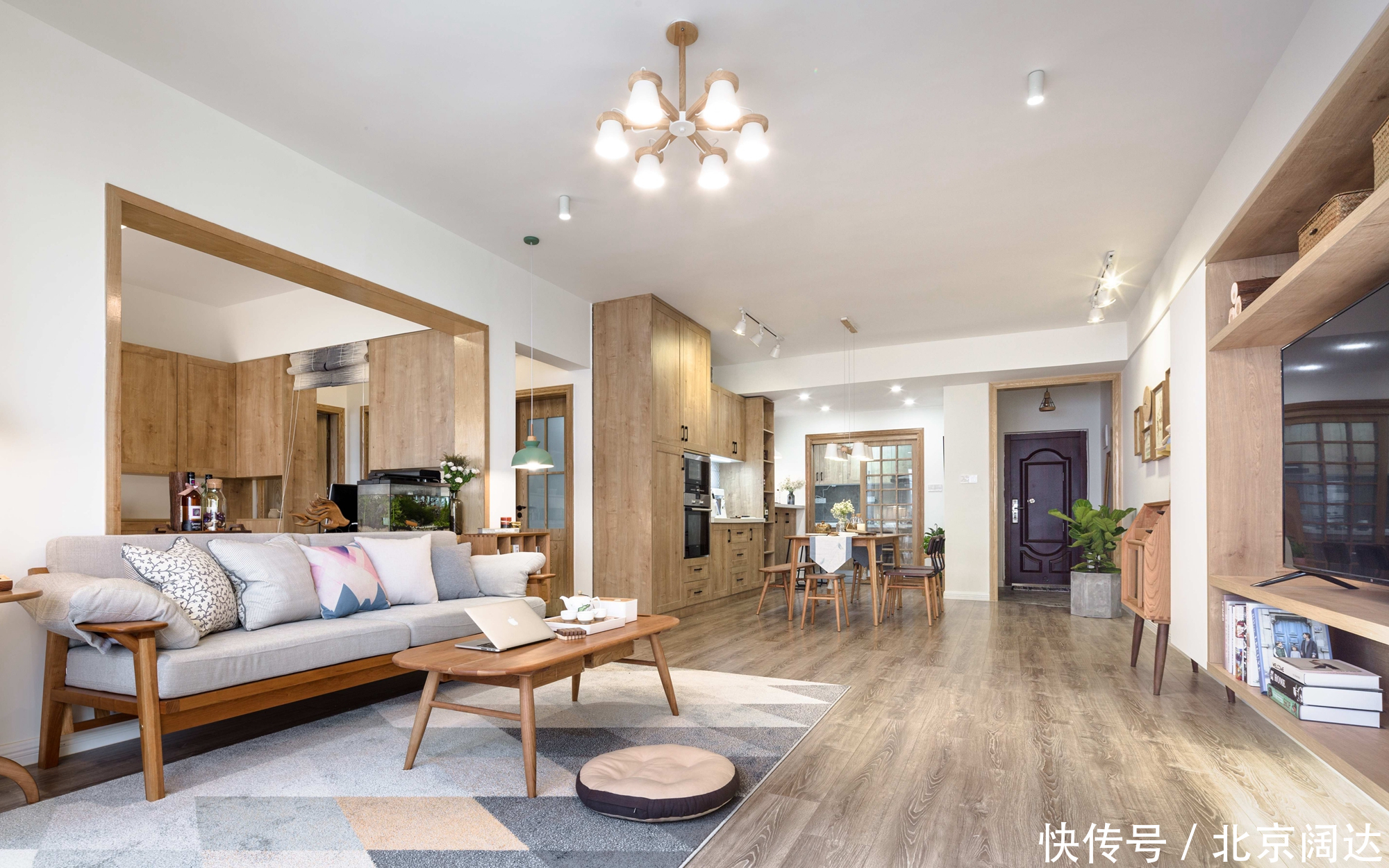 北欧风|120㎡日式北欧风,北欧空间与日式意境完美融合