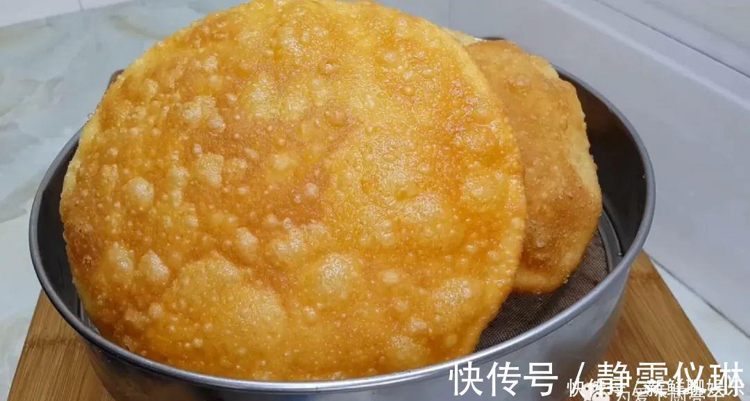 大泡|以后面粉就这么做，不烫面不烙饼，个个空心鼓大泡，看着都流口水