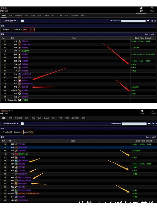 hs|魔兽世界怀旧服：11000护甲盾T与7000护甲狂暴T对比