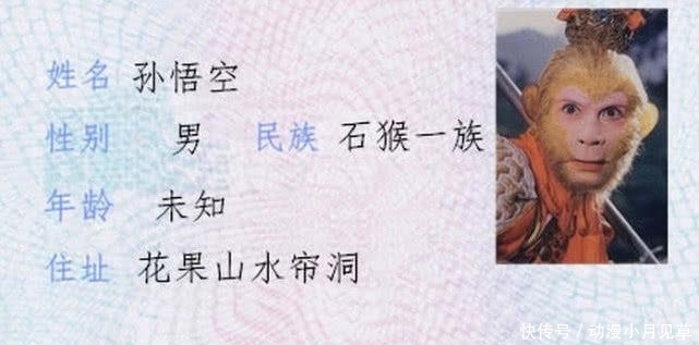 高老庄#西游记身份证来袭：忍了孙悟空的号码，看白骨精的民族：笑到抽筋!