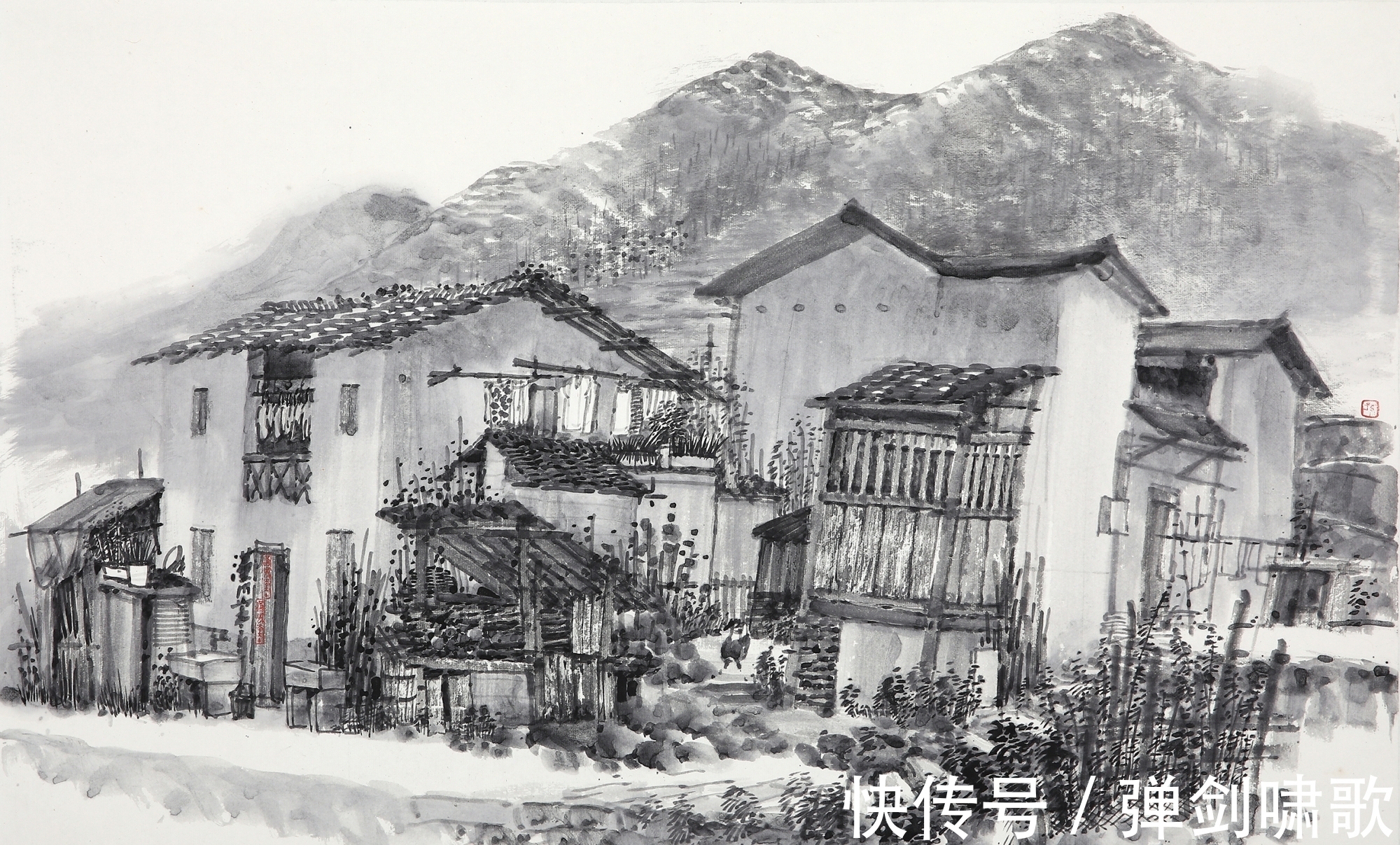 文化部@「直击书画」画家孙海峰“墨非蒙养不灵,笔非生活不神。”