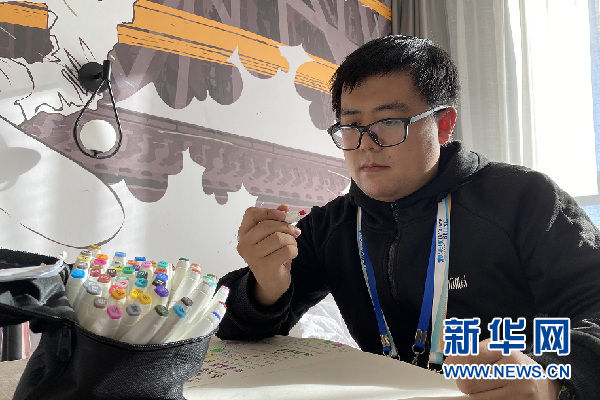 卢文龙！冰雪情缘入画来