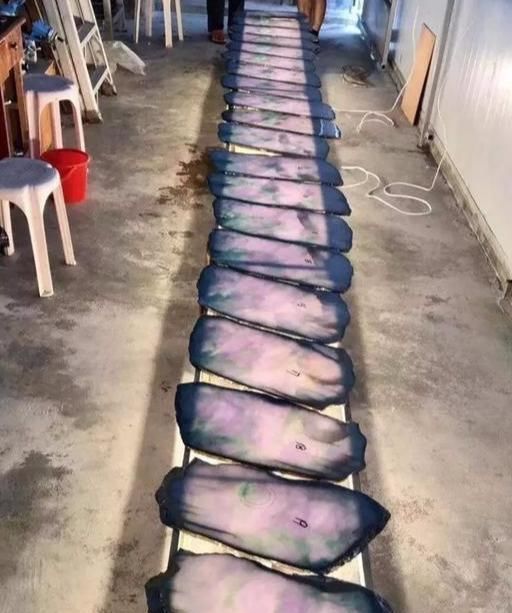  翡翠|117公斤巨型原石，足足切出28片春带彩翡翠，放眼望去