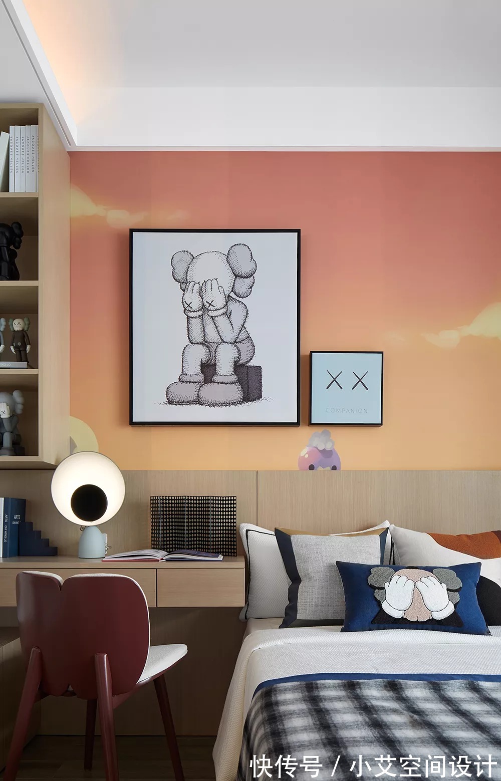 故宫红|116平软装设计,营造出安逸舒适的氛围