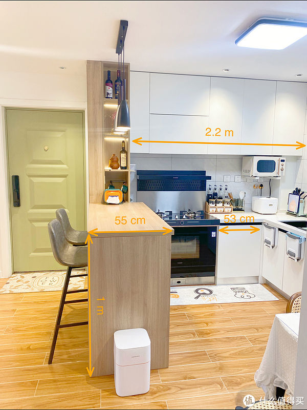 旗舰店|爆改43平小户型，开放式厨房装修细节大放送（下）