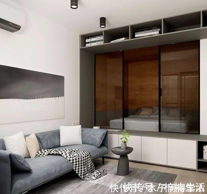 餐桌|女孩的40㎡小家:玄关布置衣帽间,岛台连接餐桌,一人住真惬意!