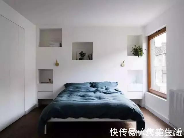 床尾|现在床头墙流行这样设计,连床头柜不用买了,实用不止一点点