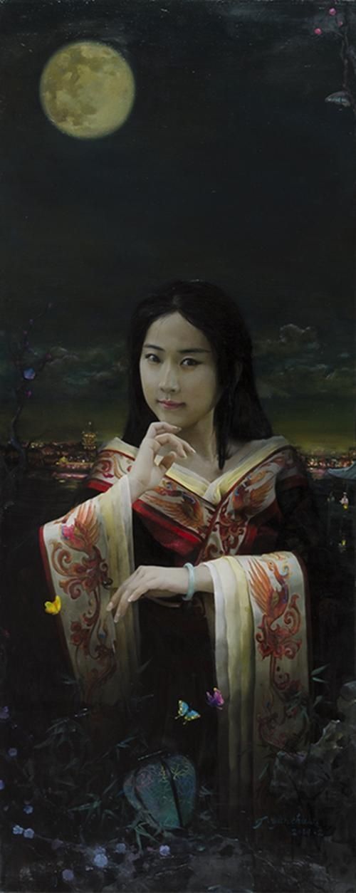 艺术家!八零后艺术家谭云川人体油画中的少女,唯美而写实