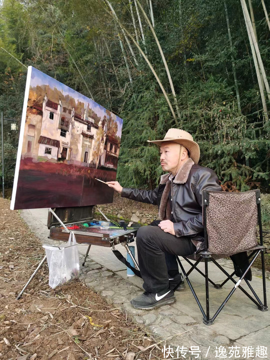 油画@「作品欣赏」唯美的婺源,五彩斑斓!画家薛祥新写生作品欣赏