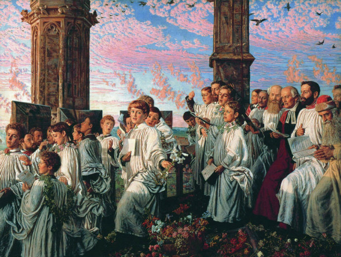 前派$威廉·霍尔曼·亨特(William Holman Hunt)拉斐尔前派创始人油画