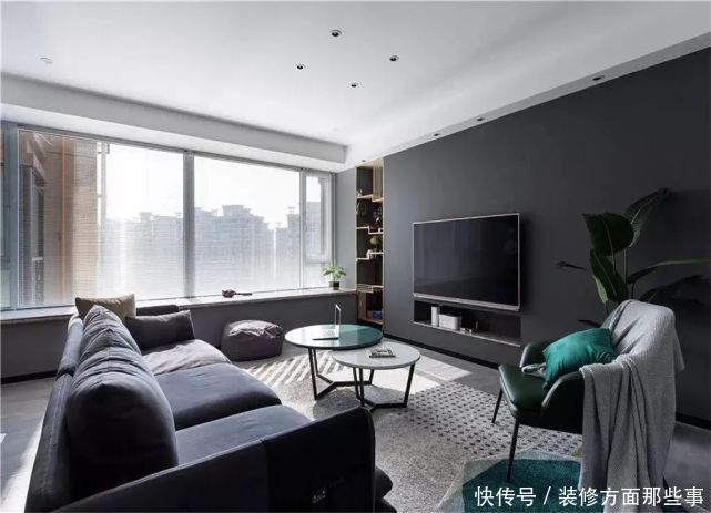 北欧|136平的北欧三居室,加入孔雀绿、复古木色轻奢范的色彩!